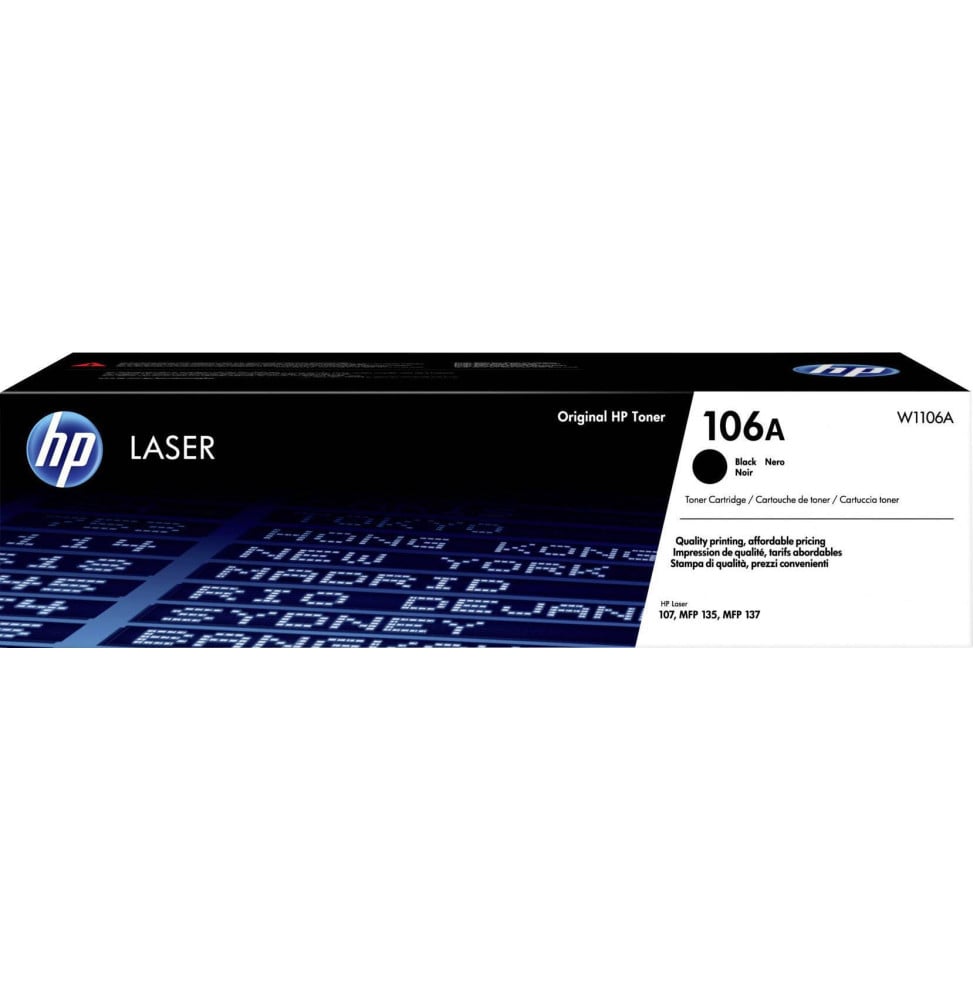 HP 106A Noir (W1106A) - Toner HP LaserJet d'origine — image 1